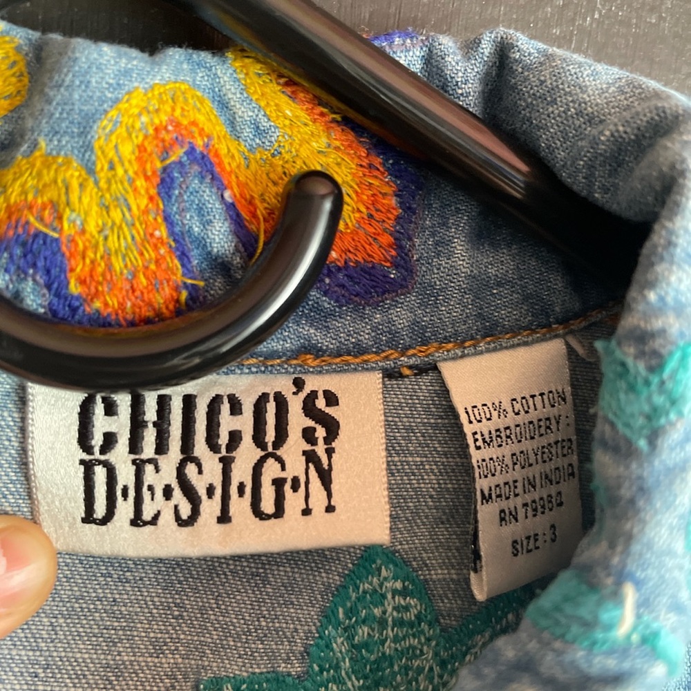 Embroidered Jean Jacket - Picture 2 of 3